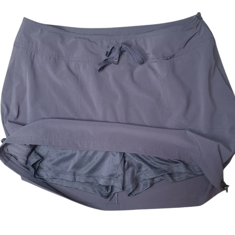 Te Verde New York Nylon Skirt Skort Gray Size XL - Picture 4 of 12